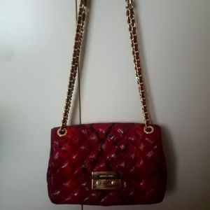 Michael Kors Sloane Large Snake Skin Embossed